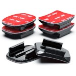 Fixation adhsif 3m autocollant support casque sticker attache incurves plates compatible avec gopro ...