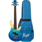 Flight rock series mini bass ukulele transparent blue ukulélé basse electrique a corps plein avec housse ... Flight rock series mini bass ukulele transparent blue ukulélé basse electrique a corps plein avec housse ...