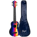 Flight travel series tusl - ee sunset elise ecklund signature concert scale ukul�l� soprano avec housse ...