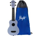 Flight ultra travel series uts - 35 fog ukulélé soprano en plastique avec housse Flight ultra travel series uts - 35 fog ukulélé soprano en plastique avec housse
