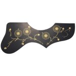 Flower decoration ej200 style guitare acoustique pickguard, noir