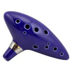 Flute baryton en ceramique ocarina de mode c a 12 trous blue legende de l'instrument de flute zelda ocarina ...