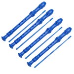 Flûte a bec abs bleue 8 trous pour enfants, flûte traversière d'entrée de gamme Flûte a bec abs bleue 8 trous pour enfants, flûte traversière d'entrée de gamme