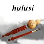 Flte professionnelle chinoise rosfrederick medusi faite a la main, double tonalit c / bb gourde areuta ...