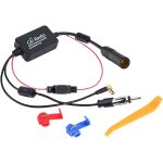 Fm / am dab dab + amplificateur de signal d'antenne pour voiture adaptateur din femelle vers din mle ...