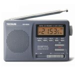 Fm mw sw r�cepteur radio r�veil num�rique 12 bandes, gris argent�