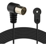 Fm radio antenna cable hifi indoor 75 ohm coaxial wire antenna with female tv adapter compatible with ... Fm radio antenna cable hifi indoor 75 ohm coaxial wire antenna with female tv adapter compatible with ...