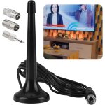 Fm radio antenna dab indoor telescopic with magnetic base - high quality reception, 3m extension cable, ... Fm radio antenna dab indoor telescopic with magnetic base - high quality reception, 3m extension cable, ...