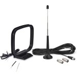 Fm radio antenna dab and loop am indoor telescopic for sony denon pioneer onkyo digital radio fm hd amplified ... Fm radio antenna dab and loop am indoor telescopic for sony denon pioneer onkyo digital radio fm hd amplified ...