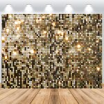Fond dor 3x2 m, dores rve photo mur fond, vinyle photo bote fond pour anniversaire mariage graduation ...