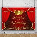 Fond de photo 1. 5x1 m fond photo de joyeux anniversaire, fond boîte photo bannière de rideau rouge de ... Fond de photo 1. 5x1 m fond photo de joyeux anniversaire, fond boîte photo bannière de rideau rouge de ...