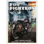 Foo fighters - harley - davidson 2023 - signed by scott james / numbered taille : 45x60cm - affiche - ...