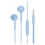 Force play - ecouteurs avec micro - intra - auriculaire - filaire - jack 3, 5mm - bleu