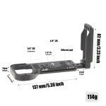 Fotga - plaque de support rapide en forme de l pour sony a6700, plaque de base d'appareil photo, prise ...