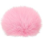 Fourrure microphone pare - brise 7mm x 65mm micro couvercle pour int�rieur externe microphone rose