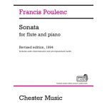 Francis poulenc : sonata for flute and piano - recueil avec support(s) en ligne fl�te traversi�re et ...
