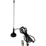 Freeview tv antenna, portable mini hdtv antenna with magnetic base, indoor outdoor radio antenna for ...
