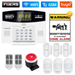 Fuers - systme d'alarme intelligent tuya, wi - fi, 4g, 101, 433 z successifs, sans fil, lien de zone ...