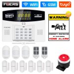 Fuers - systme d'alarme intelligent tuya, wi - fi, 4g, 101, 433 z successifs, sans fil, lien de zone ...