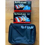 Fuji pack 10 k7 audio type i - dans leur sacoche