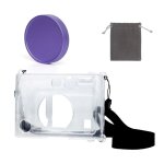 Fujifilm - etui transparent pour appareil photo  film instantan instax mini evo, coque rigide en cristal ...