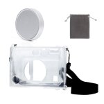 Fujifilm - etui transparent pour appareil photo  film instantan instax mini evo, coque rigide en cristal ...