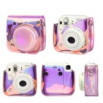 Pour fujifilm instax mini 11 9 8 12 sac pour appareil photo artiste peinture � l'huile en cuir pu protecteur ...