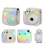 Pour fujifilm instax mini 11 9 8 12 sac pour appareil photo artiste peinture � l'huile en cuir pu protecteur ...