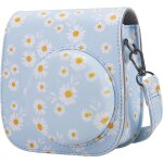 Fujifilm instax mini 11 / 9 / 8 / 8 + synthetic leather compact camera case - daisy blue, multicolored, ...