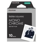 Fujifilm instax square 10 blatt monochrome pellicule polaroid 10 pi�ces 86 x 72 mm