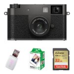 Fujifilm x half avec kit d'imprimante instax mini link 3 (argent anthracite)