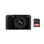 Fujifilm x - m5 26. 1 mpix kit xc 15 - 45 mm f / 3, 5 - 5, 6 (noir) + carte mmoire sandisk extrme pro ...