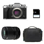 Fujifilm x - t5 silver + 23mm f / 1. 4 wr garanti 3 ans + sac + carte sd 8 go