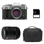 Fujifilm x - t50 silver + 23mm f / 1. 4 wr garanti 3 ans + sac + carte sd 8 go