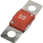 Fusible midi a courant elévé / verrouillage a vis 40 - 100a, choix: 50a ampères, rouge, 5 pièces Fusible midi a courant elévé / verrouillage a vis 40 - 100a, choix: 50a ampères, rouge, 5 pièces