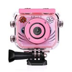 G20 5, 0 mgapixels 1, 77 pouces cran 30m appareil photo numrique hd tanche pour enfants - rose