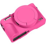 G7x3 etui de protection en silicone souple pour appareil photo numrique canon g7 x mark iii, rouge fonc, ...