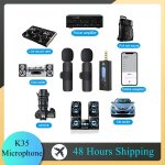 Gaminalbana - microphone lavalier sans fil, omnidirectionnel, condensateur, micro pour appareil photo, ...