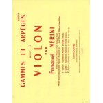 Gammes et arp�ges pour le violon par emmanuel nerini - 3e cahier