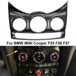 Garniture centrale de console de tableau de bord en fiber de carbone pour mini cooper f55 f56 f57 Garniture centrale de console de tableau de bord en fiber de carbone pour mini cooper f55 f56 f57