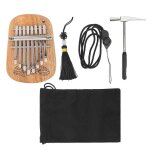 Gecko k ; 8ca kalimba thumb piano instrument de percussion bois de camphre 8 ; cl� mini trou de suspension ...