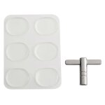 Gel d'amortisseur de tambour pack de 6 avec one drum tuning key pack 1