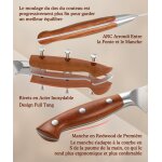 Geman en acier couteaux universels, couteau utilitaire en acier inoxydable � haute teneur en carbone, ...