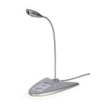 Gembird microphone sur pied (gris)