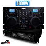 Gemini cdm4000 lecteur combo professionnel cd / usb + ampli ax - 3000 mydj Gemini cdm4000 lecteur combo professionnel cd / usb + ampli ax - 3000 mydj