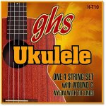 Ghs h - t10 black nylon wound 3rd tenor jeu de cordes pour ukulele tenor