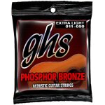 Ghs s315 phosphor bronze extra light cordes guitare folk 11 - 50