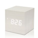 Gingko gk08w13 click clock - rveil cube blanc - led blanc