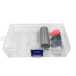 Glissi�re de guitare en acier inoxydable m�tal / verre glissi�re de doigt pour guitare basse banjo ukul�l� ...