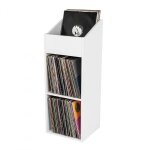 Glorious dj - record rack 330 blanc